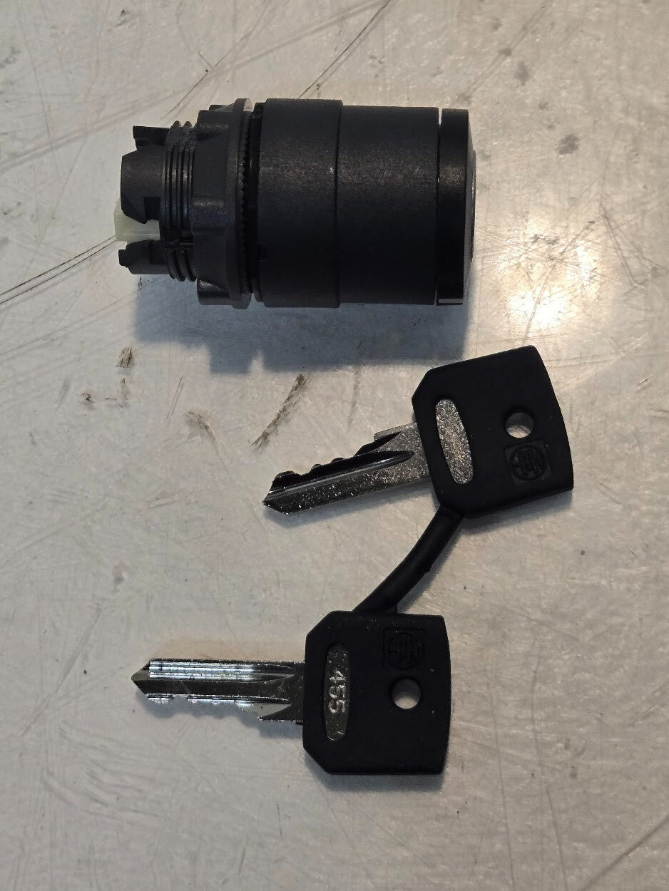 Telemecanique ZB5AG1 3-Position Spring Return Key Selector | 2 Keys | 0804