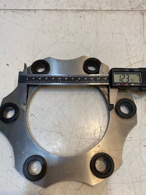 KTR Single Disc Shaft Coupling 7-3/4" OD 124mm Bore 17mm Holes