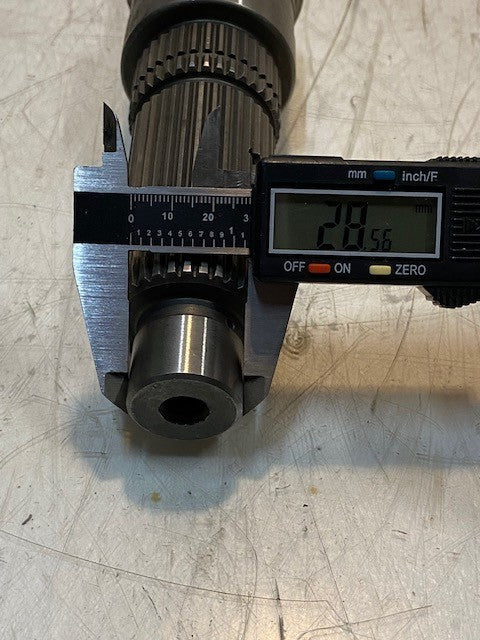 Transfer Case Main Shaft 22mm Thread End 32-Spline 65mm OD 29mm End 34-Spline