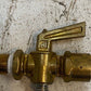 AB Ground Plug Valve 2-Way Brass Lever External Drain - MEASUREMENTS PICTURED