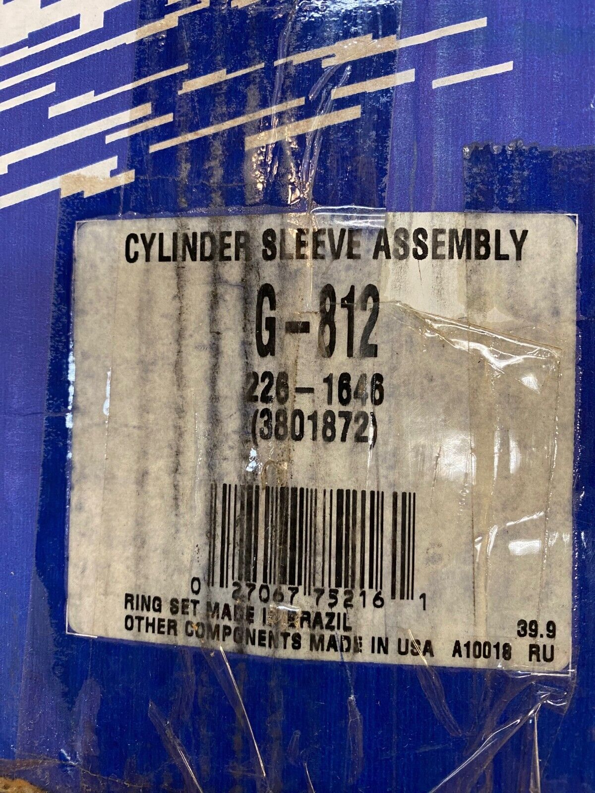 Clevite Cylinder Sleeve Assembly G-812, 226-1646, 3801872