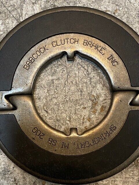 2 Quantity of Babcock Two-Piece Clutch Brake SB200 (2 Quantity)