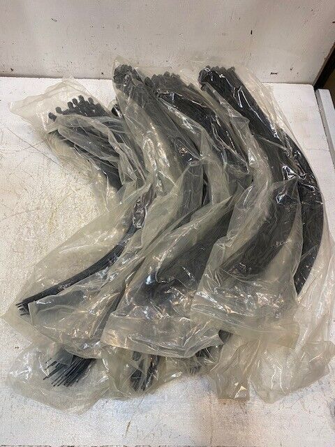 9 Bags of 50 Quantity of 24" Black Cable Ties 9mm Wide 2mm Thick (450 Qty Total)