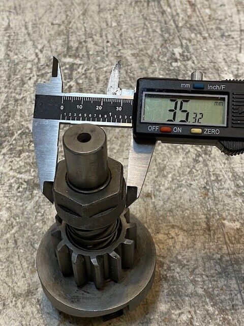 Starter Drive 12-Spline 19mm End 32mm Hex 68mm OD 5-1/4" Tall