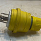 Eaton L16-20P Yellow Flanged Locking Plug Outlet Receptacle 20A 480V.30 GRND