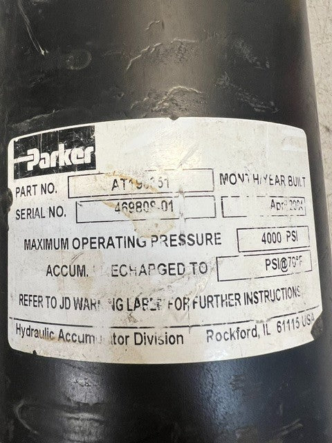 Parker Hannifin Hydraulic Piston Accumulator AT198351 Replacement Unit