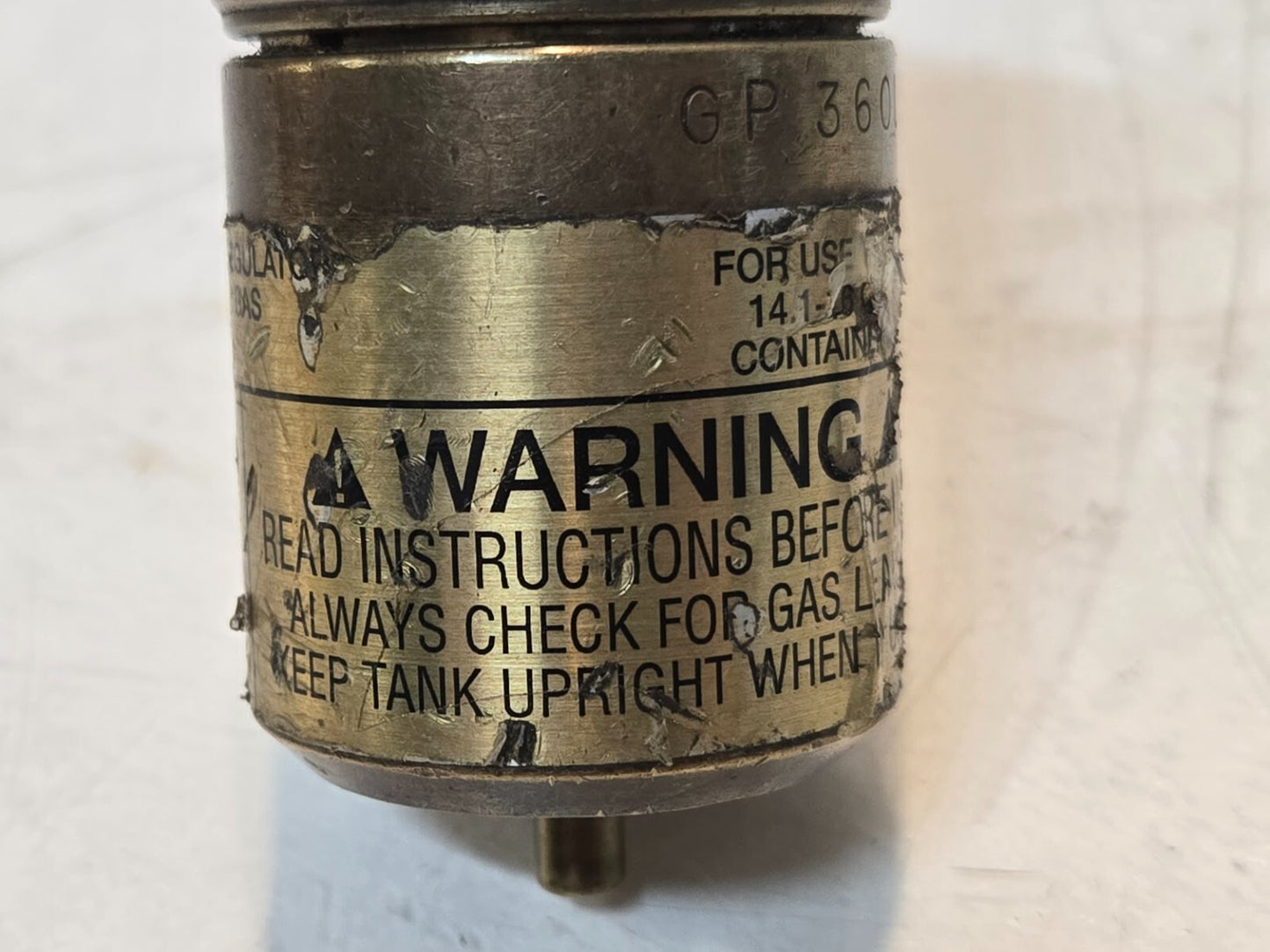 Goss GP 360L 3 07 Propane Hand Torch | Compressed Gas Regulator for LPG & MPS