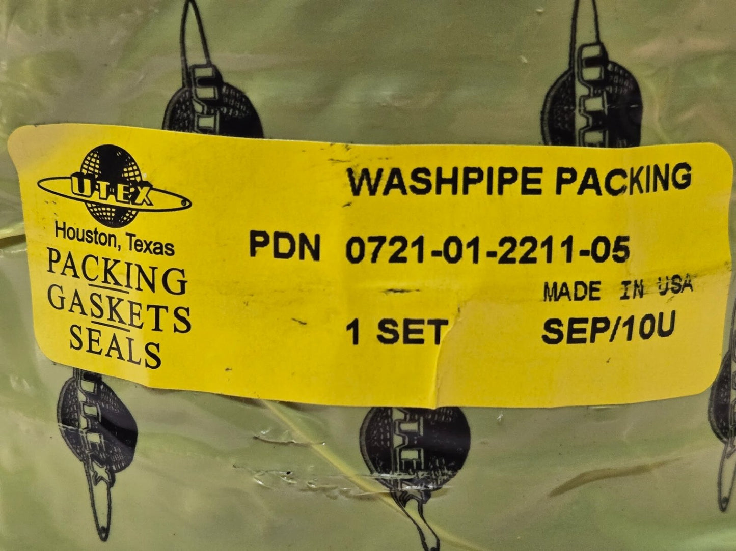 UTEX Washpipe Packing Set 0721-01-2211-05 | 5 Seals and 2 O-Rings | 5" OD