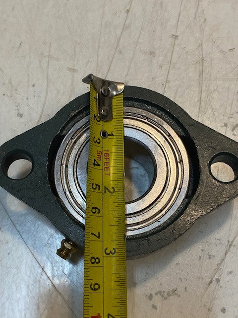 2-Bolt Flange F206 w/ SB206-18 Insert Bearing 28mm Bore 12mm Bolt Holes