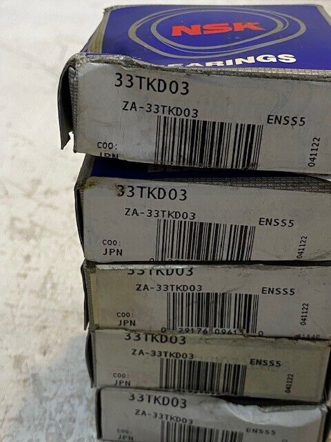 5 Quantity of NSK Clutch Release Bearings 33TKD03 33mm ID 60mm OD (5 Quantity)