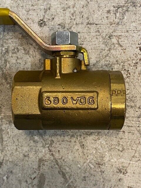 7 Quantity of Parker 3/4 600 WOG Brass Ball Valves (7 Quantity)