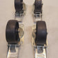 4 Quantity of Heavy Duty Plastic Casters with Brake 3" Diameter (4 Qty)