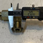 Gates Hydraulic Hose Fitting SS 6-98 | 8MPX90 | 4" L 14mm Nose 21mm Thread