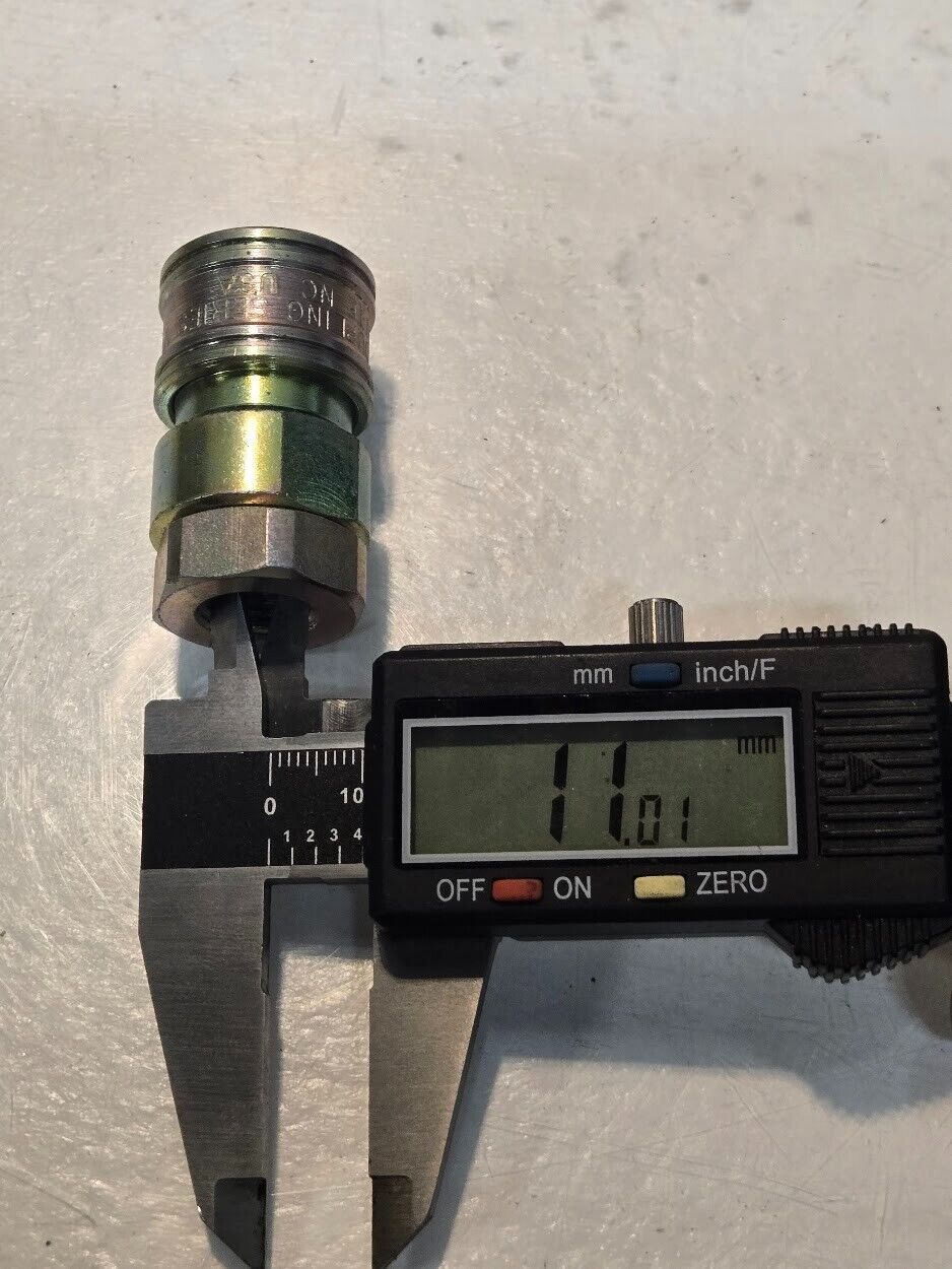 3 Quantity of Perfecting Coupling Series V Quick Connect 1/4"-18 x 1/4" (3 Qty)