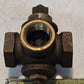 McDonald 150 3-Way Brass Valve 1 in FNPT Ports | Quarter Turn | 1-3/4 in Hex