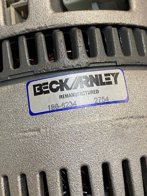 Beck Arnley Reman Alternator 186-6234