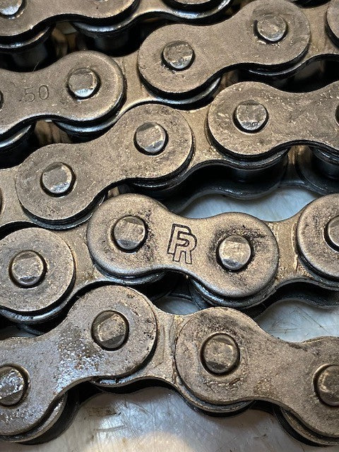 FR 50 China Riveted Roller Chain 66" Long Power Transmission Drive Chain