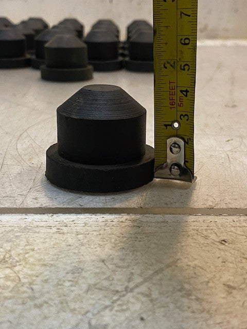 22 Qty of Rubber Grommet Hole Plugs 1-5/8" Tall 1-7/8" Dia 16mm Bore (22 Qty)