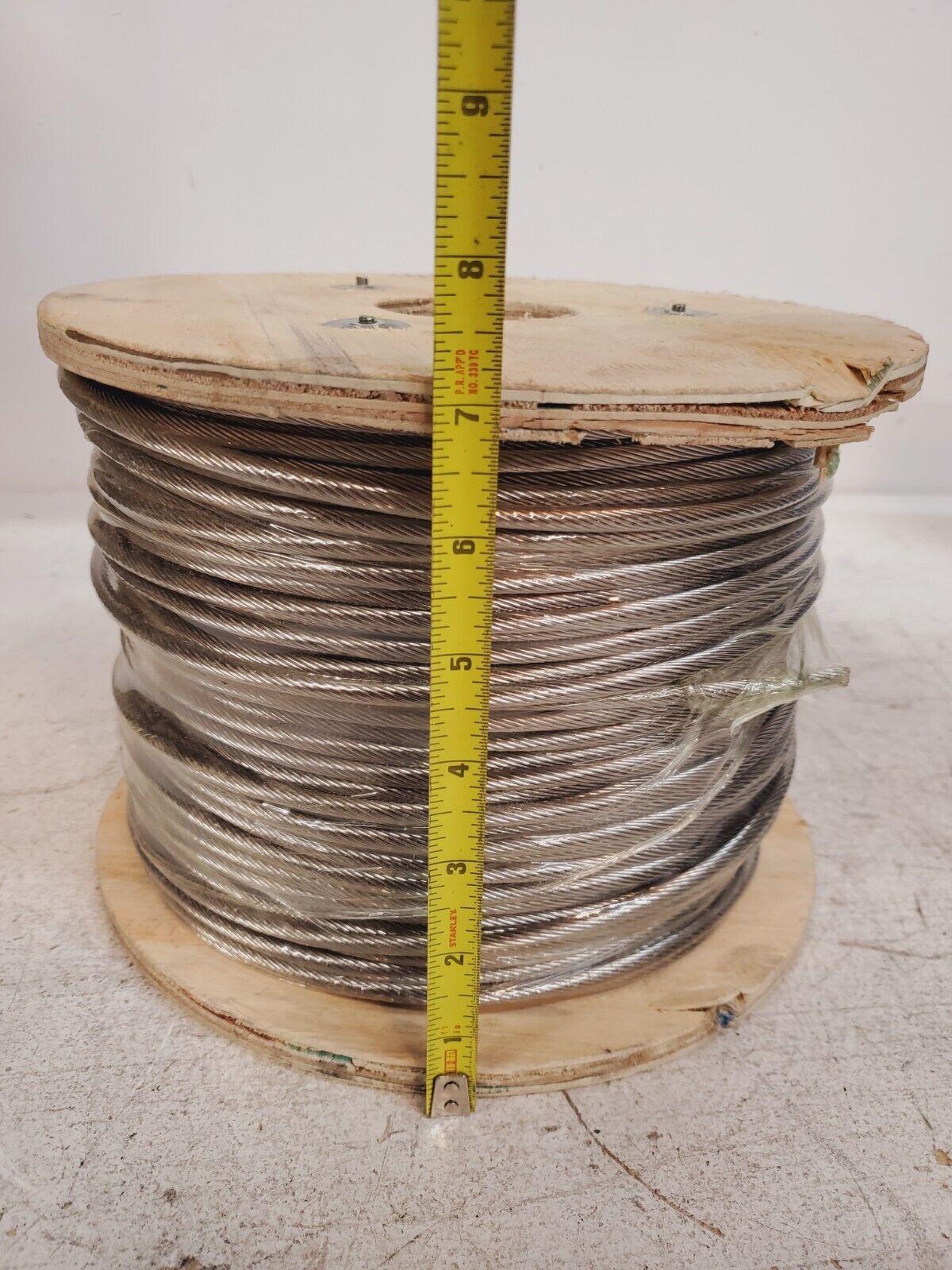 Wire Stainless Steel 3/16" Spool 9.7"x9.2"x7" | 38.25Lb