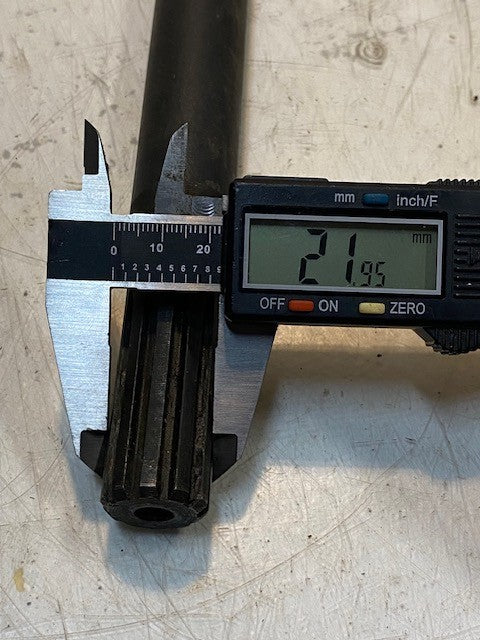 Driveshaft Propeller PTO Shaft 21" Long 16mm Thread 26mm OD 10-Spline 22mm