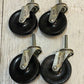 4 Pack of GlideMaxx Swivel Stem Casters 00042325 CWH1574 4"x15/16 SFTRUB(4 Qty)