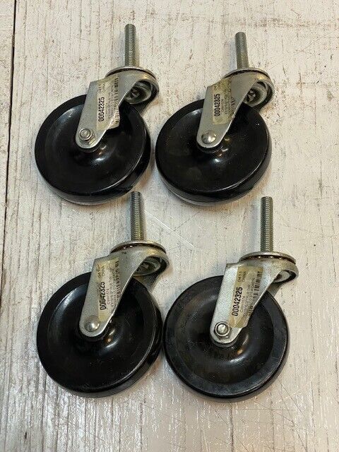 4 Pack of GlideMaxx Swivel Stem Casters 00042325 CWH1574 4"x15/16 SFTRUB(4 Qty)