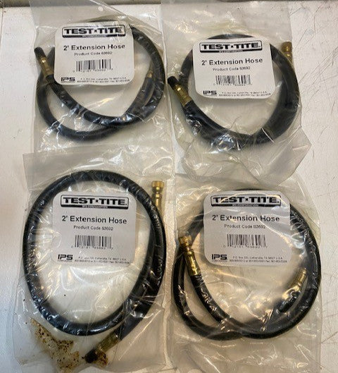 4 Quantity of IPS Test-Tite 2' Extension Hoses 83692 (4 Quantity)