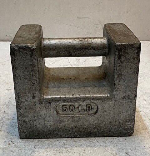 Cast Iron 50 lb Weight w/ Grip Handle D830