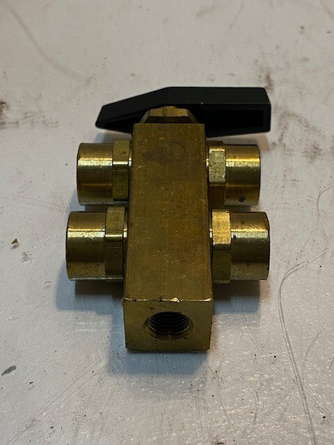 Abco Kantleak Multi-Port Stack Brass Valve Freon 134a, 404a, 410A 1000 PSIG 6996