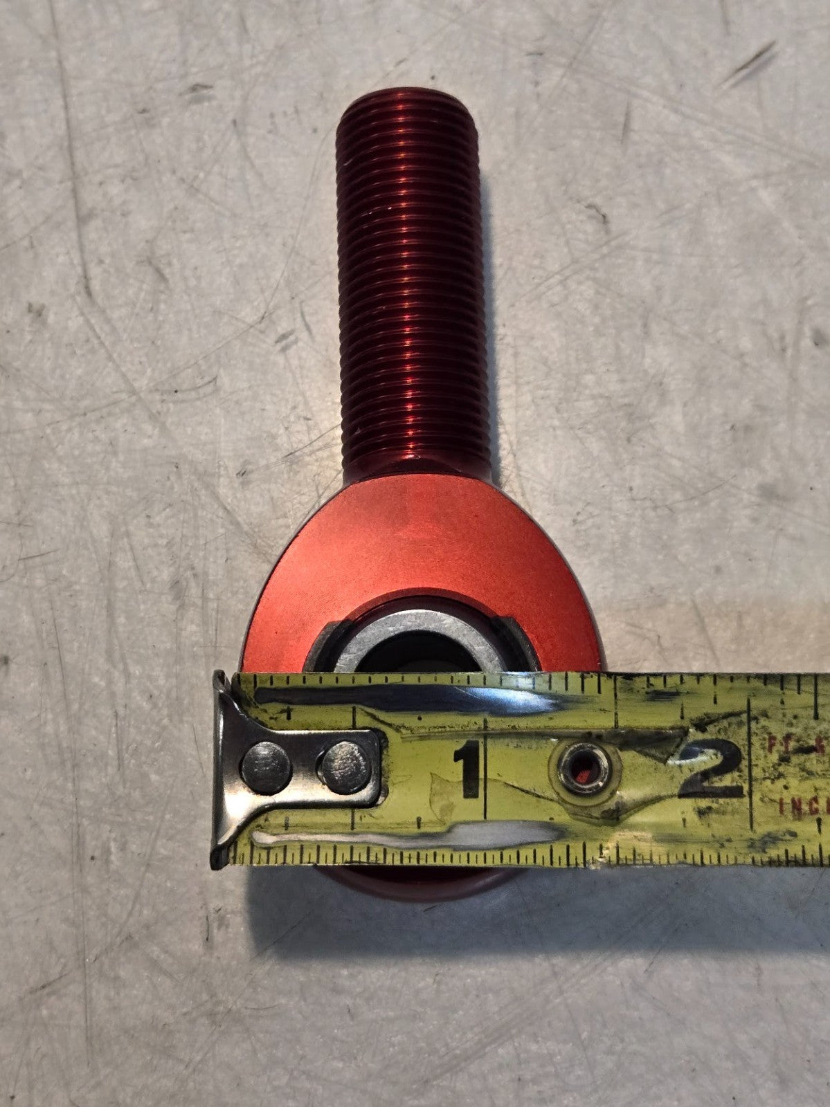 6 Quantity of Red Anodized Aluminum Rod Ends 1/2" Bore 5/8" Thread (6 Qty)