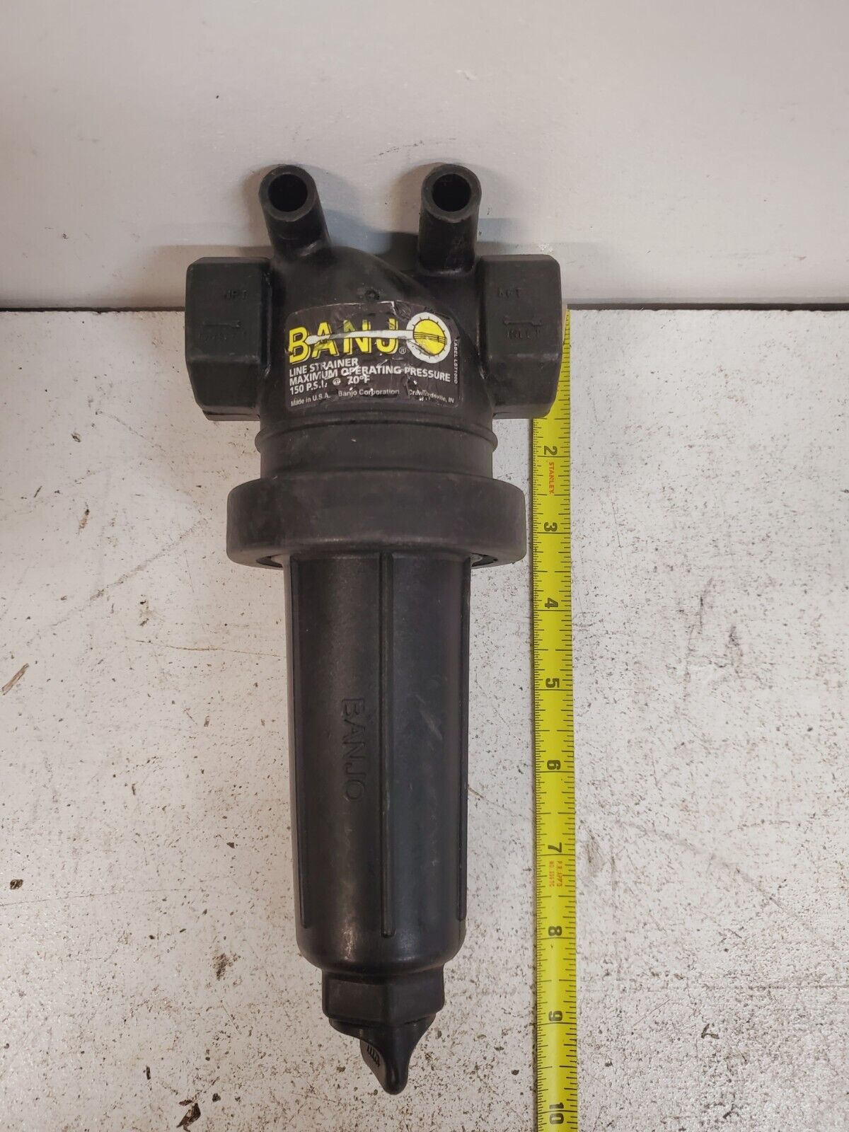 Banjo Manifold T-Line Strainer 12777 | 150PSI 70 Degree