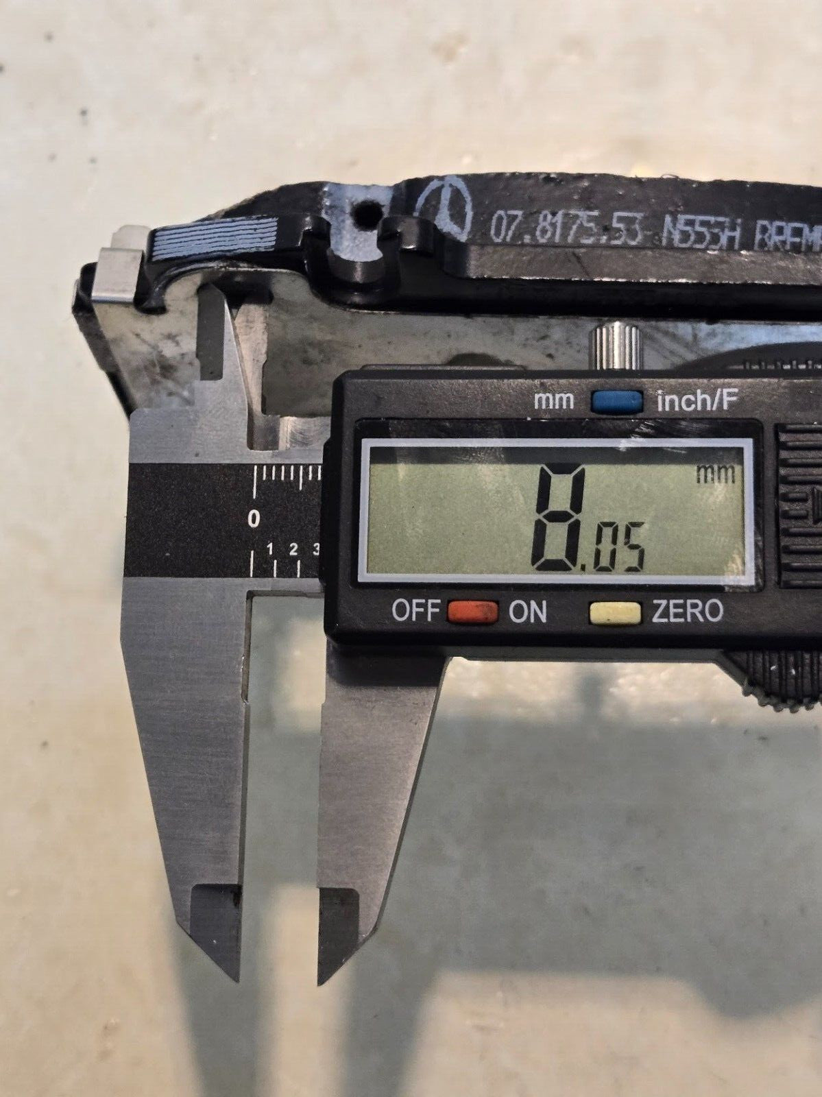 4 Quantity Brake Pads N555H Brembo for Mercedes 07.8175 | NAC N555H FF (4 Qty)