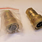 2 Quantity of Brass Hydraulic Quick Connect Hose Couplings 3/4" (2 Qty)
