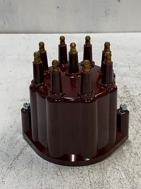 Maroon/Red 8 Cylinder Distributor Cap