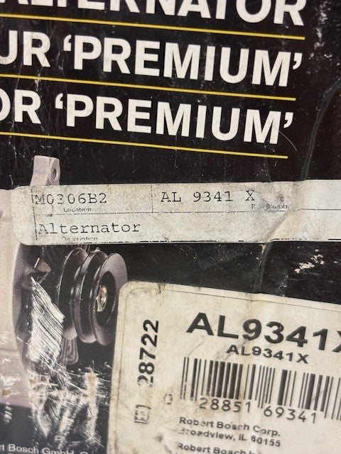 Bosch Premium 100% Remanufactured Alternator for 75-77 Porsche 911 H6 | AL9341X