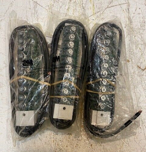 3 Qty of 3M 10 Pr. IDC Terminal Blocks 30" Aircore Cable 80-6113-0734-1 (3 Qty)