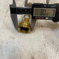 AB Ground Plug Valve 2-Way Brass Lever External Drain - MEASUREMENTS PICTURED