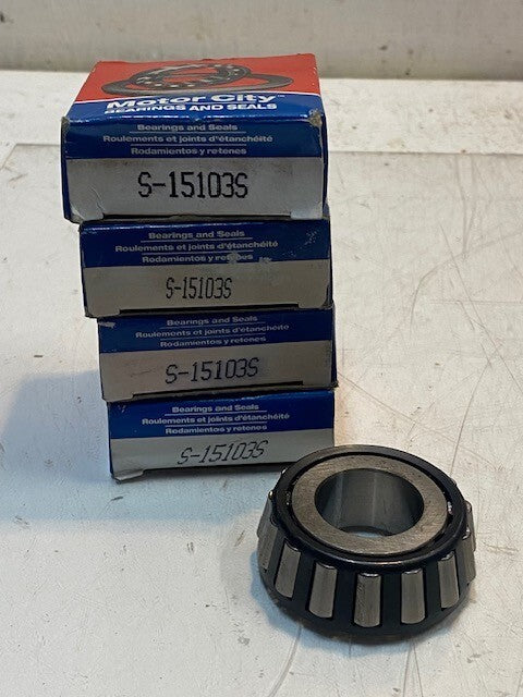 4 Quantity of Motor City Tapered Roller Bearings S-15103S (4 Quantity)