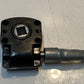 Vertical Curtain Gear Wormgear Bracket w/ Square Center 14mm