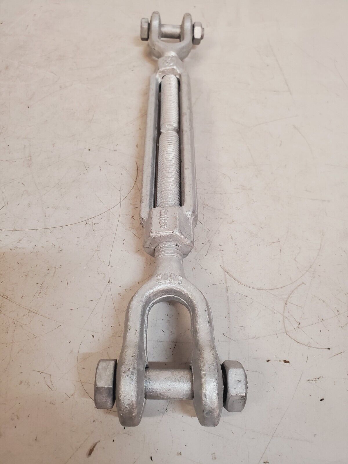 3 Qty. of Indusco Galvanized Steel Jaw and Jaw Turnbuckles 93900241 (3 Qty)