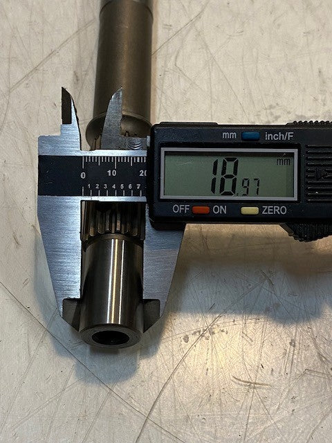 Propeller Shaft 12" Long 19mm End 16mm End 22mm 13-Spline 22mm 20-Spline