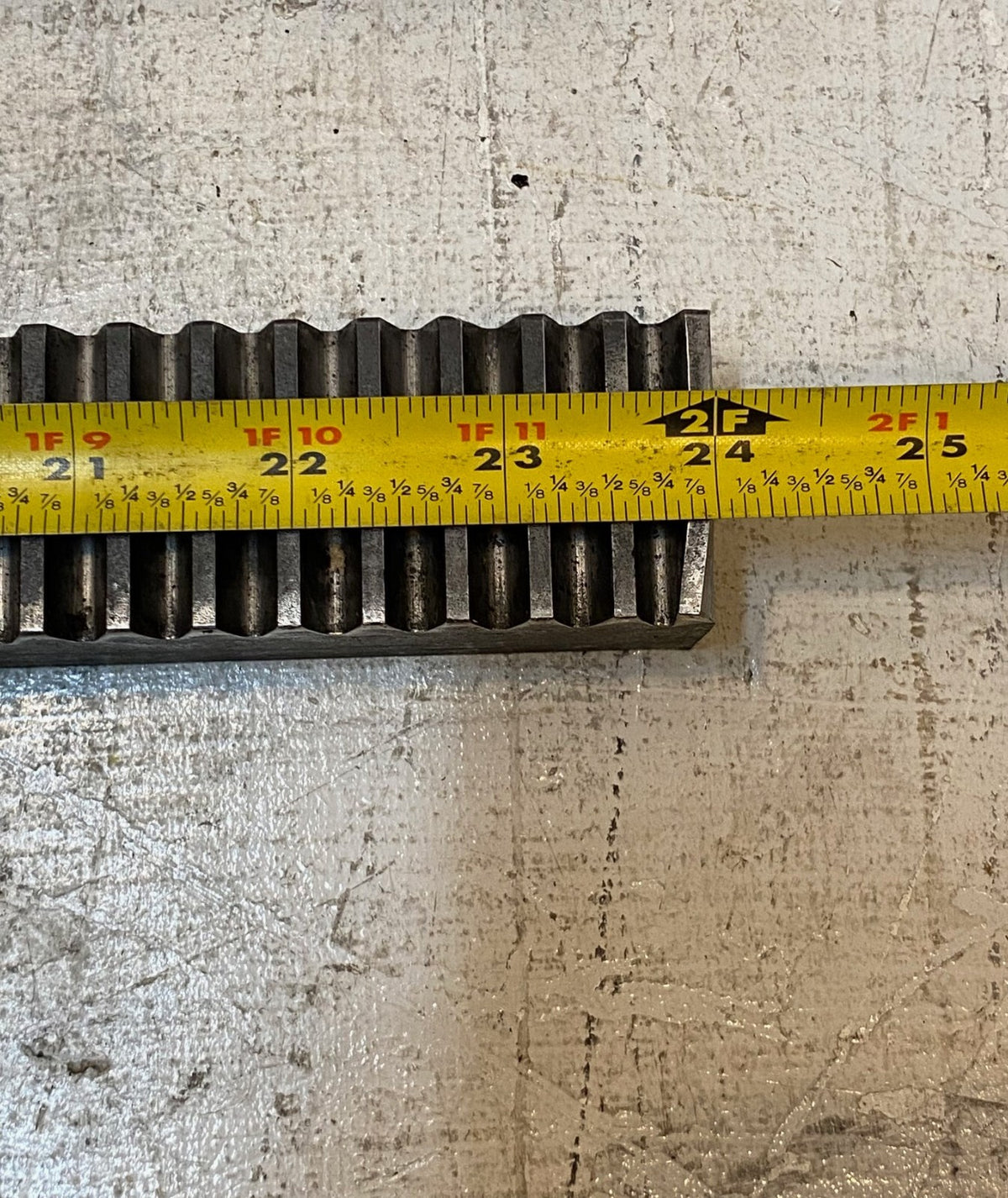 McMaster-Carr 20 Degree Pressure Angle Rectangular 8 Pitch 2ft Length