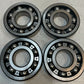 4 NTN 6410 Single Row Deep Groove Radial Ball Bearings (Set of Four)