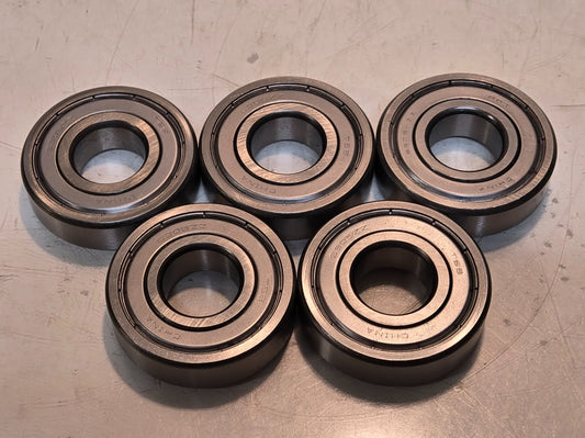 5 Quantity of Metal Shielded Ball Bearings 6305ZZ | 62 mm OD 25 mm Bore (5 Qty)