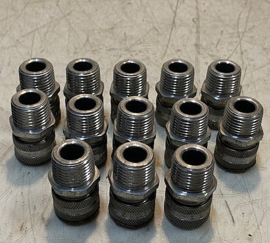 13 Qty of Appleton Liquidtight Strain Relief Cord & Cable Connectors (13 Qty)