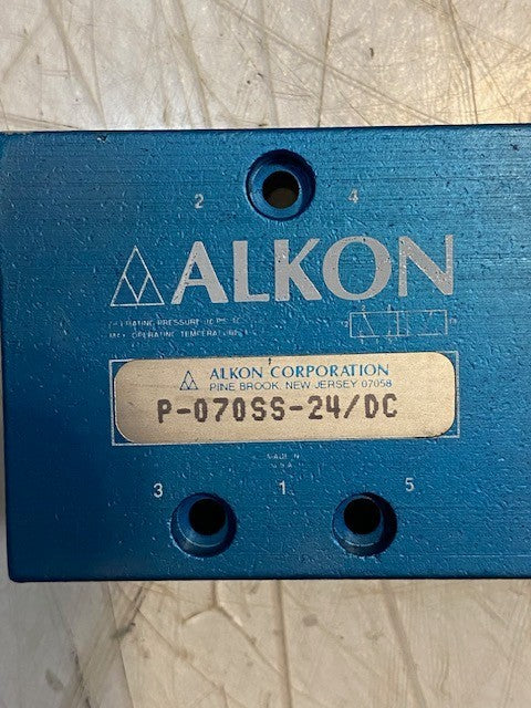 ALKON P-070SS-24/DC PNEUMATIC SOLENOID VALVE 10-150PSI | 21832-03