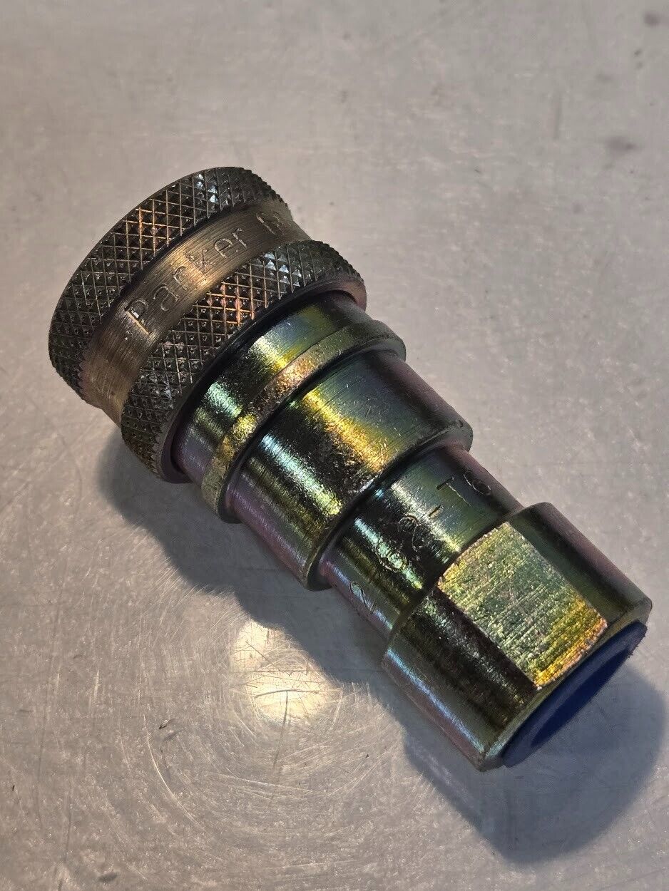 3 Quantity of Parker 60 Series H2-62-T6 Hydraulic Quick Connect Fittings (3 Qty)