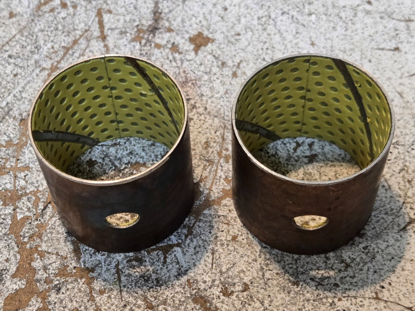 2 Quantity of GGB Bushings L11A 49mm OD 45.5mm ID 46mm Length 10mm Hole (2 Qty)