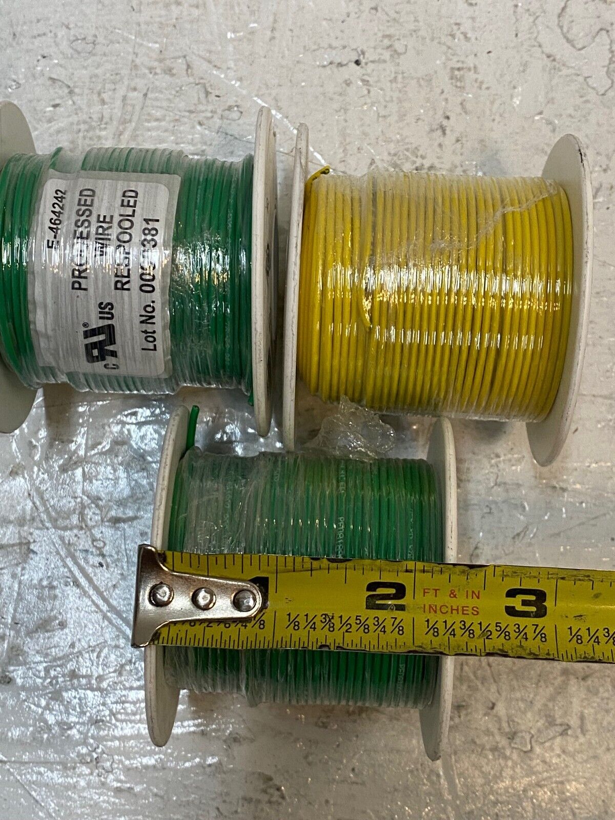 3 Pack of Alpha Wire 3053/1 | 1 Yellow 2 Green 20 AWG 300V (3 Quantity)