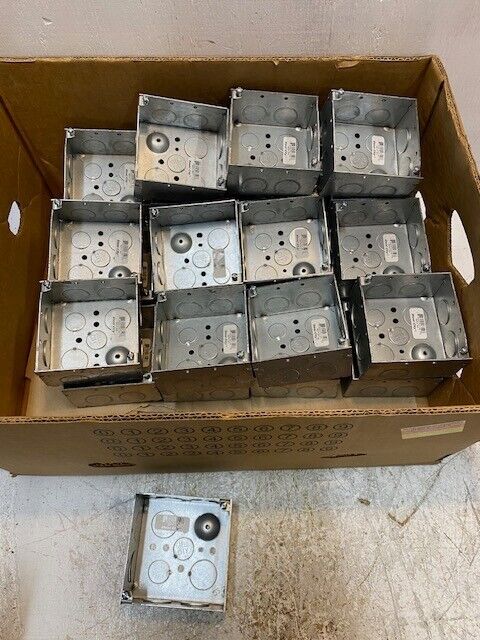 24 Quantity of Steel City Square Conduit Boxes 52171-3/4 | 30.3 cu in (24 Qty)